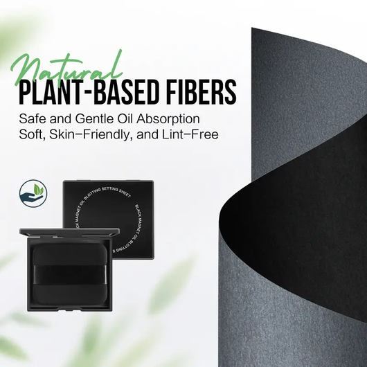 Black Magnet Oil Blotting Sheets