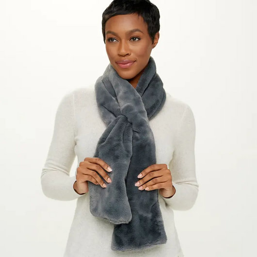 Pull-Through Scarf with Zipper Pocket