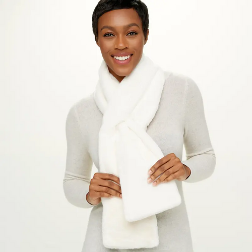 Pull-Through Scarf with Zipper Pocket